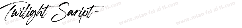 Twilight Saript字体转换